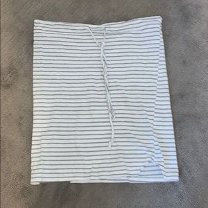 Grey and white skirt